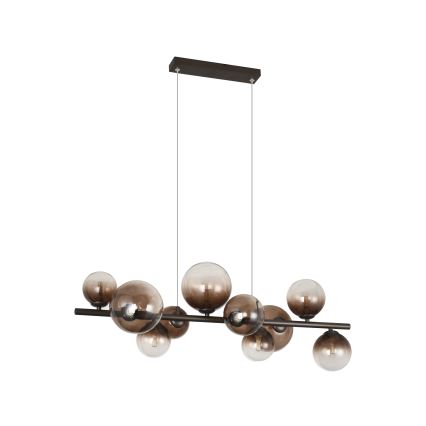 Brilagi - LED-pendel på vajer MILLA 10xG9/3W/230V brun/rökbrun