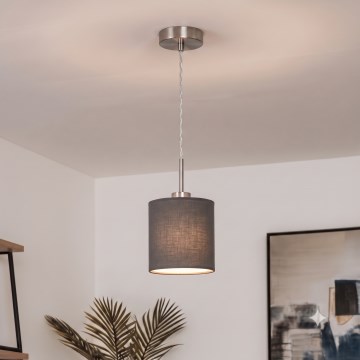 Brilagi - LED-pendel på vajer NUBILA 1xE27/60W/230V Ø 14 cm antracit
