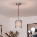 Brilagi - LED-pendel på vajer NUBILA 1xE27/60W/230V Ø 14 cm röd/ljusgrå