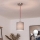 Brilagi - LED-pendel på vajer NUBILA 1xE27/60W/230V Ø 14 cm röd/ljusgrå