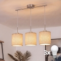Brilagi - LED-pendel på vajer NUBILA 3xE27/60W/230V ljusbrun