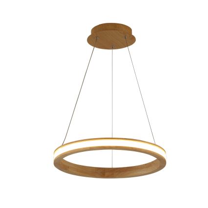 Brilagi - LED-pendel på vajer UMEA WOOD LED/30W/230V Ø 40 cm gummiträ