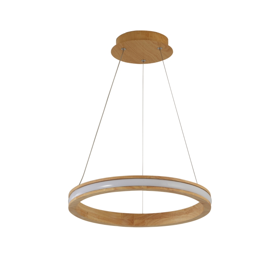 Brilagi - LED-pendel på vajer UMEA WOOD LED/30W/230V Ø 40 cm gummiträ