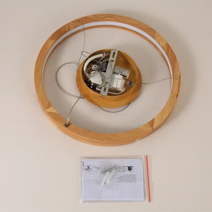 Brilagi - LED-pendel på vajer UMEA WOOD LED/30W/230V Ø40 cm trä