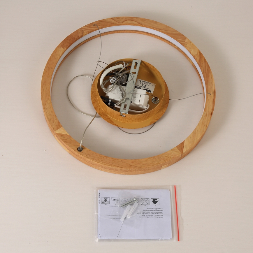 Brilagi - LED-pendel på vajer UMEA WOOD LED/30W/230V Ø40 cm trä