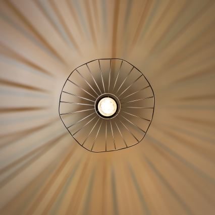 Brilagi - LED-pendellampa CERIA WIRE på vajer 1xE27/40W/230V Ø 40 cm svart