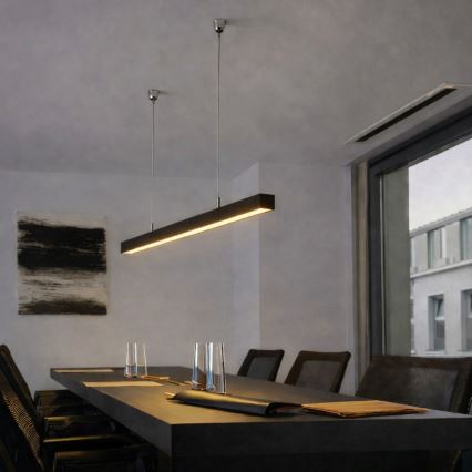 Brilagi - LED pendellampa FULLDAY LED/20/30/40W/230V 2700/4000/6000K 120 cm svart