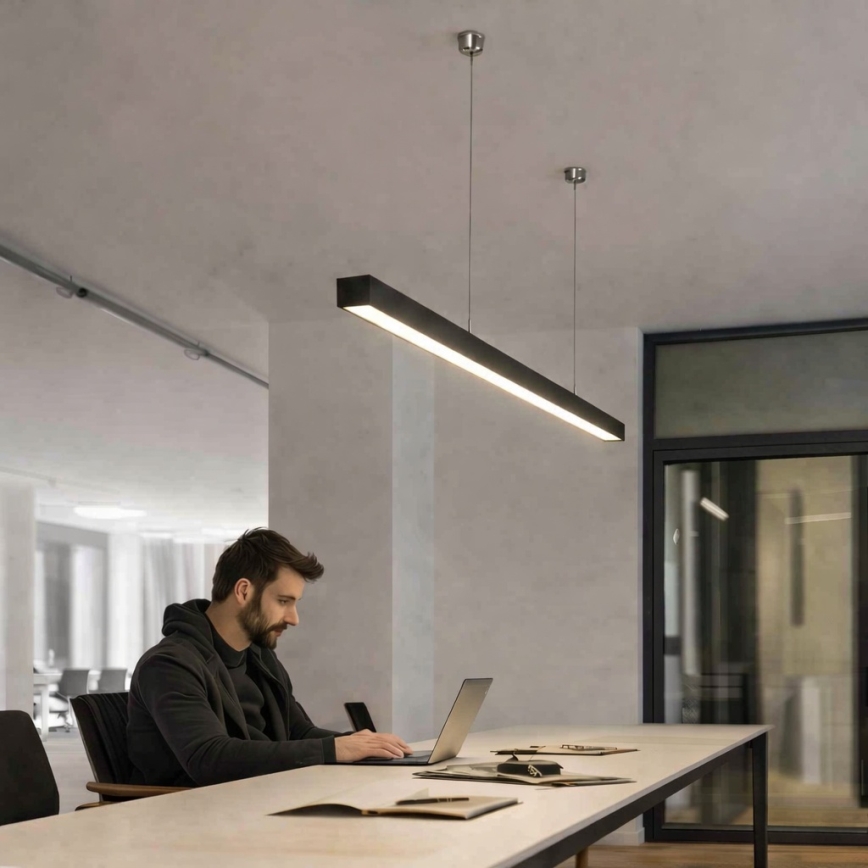 Brilagi - LED-pendellampa FULLDAY LED/30/40/50W/230V 2700/4000/6000K 150 cm svart