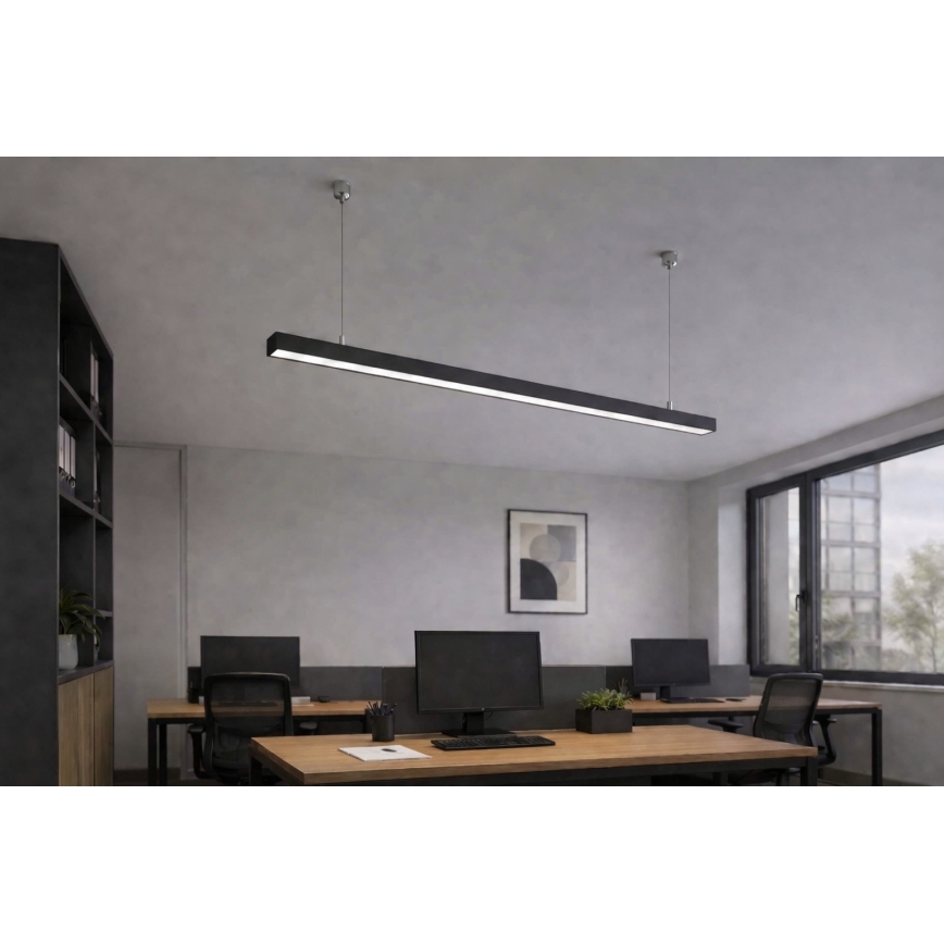 Brilagi - LED-pendellampa FULLDAY LED/30/40/50W/230V 2700/4000/6000K 150 cm svart