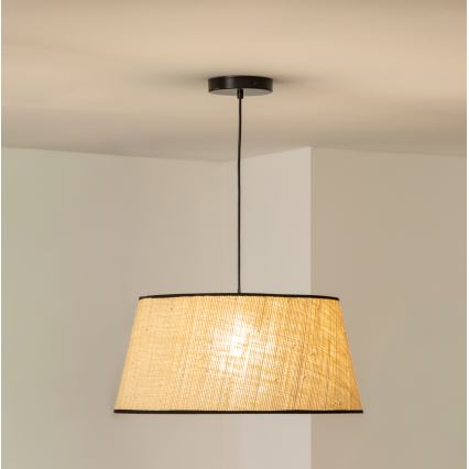 Brilagi - LED pendellampa med kabel CERIA 1xE27/40W/230V Ø 50 cm beige