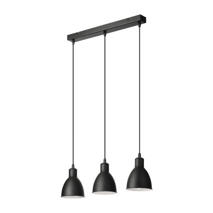 BRILAGI - LED-pendellampa med kabel RIDDY 3xE27/60W/230V svart
