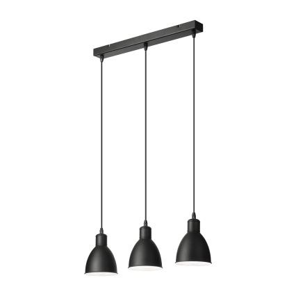 BRILAGI - LED-pendellampa med kabel RIDDY 3xE27/60W/230V svart