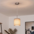 Brilagi - LED-pendellampa med kabelupphängning NUBILA 1xE27/60W/230V Ø 14 cm brun