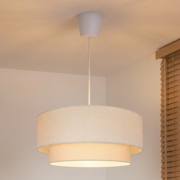 Brilagi - LED-pendellampa med sladd BOHO ECO 1xE27/10W/230V Ø 40 cm krämvit