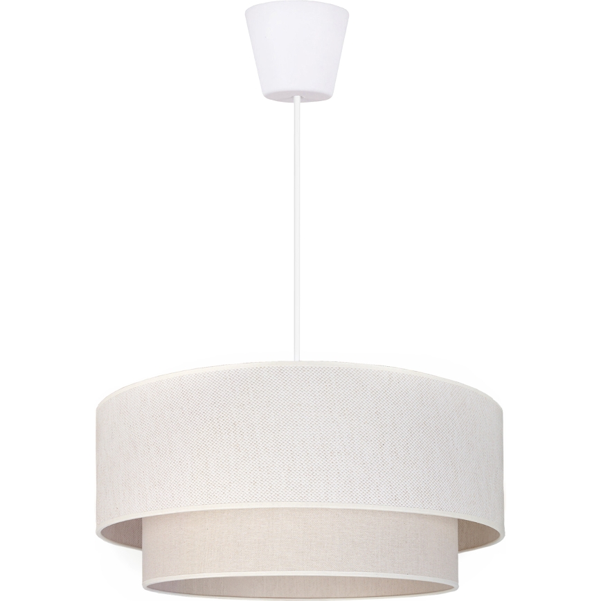 Brilagi - LED-pendellampa med sladd BOHO ECO 1xE27/10W/230V Ø 40 cm krämvit