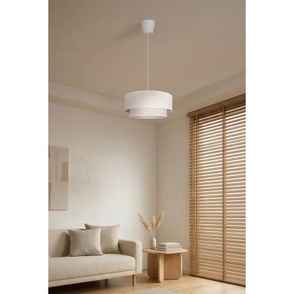 Brilagi - LED-pendellampa med sladd BOHO ECO 1xE27/10W/230V Ø 40 cm krämvit