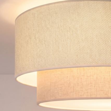 Brilagi - LED-pendellampa med sladd BOHO ECO 1xE27/10W/230V Ø 40 cm krämvit