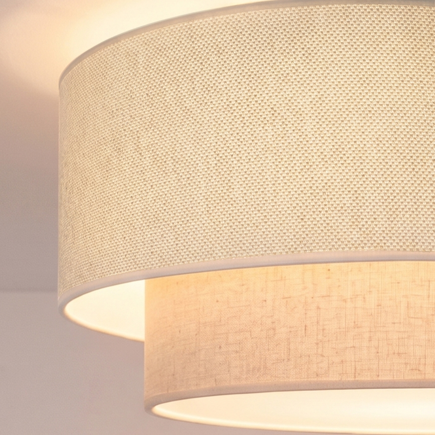 Brilagi - LED-pendellampa med sladd BOHO ECO 1xE27/10W/230V Ø 40 cm krämvit