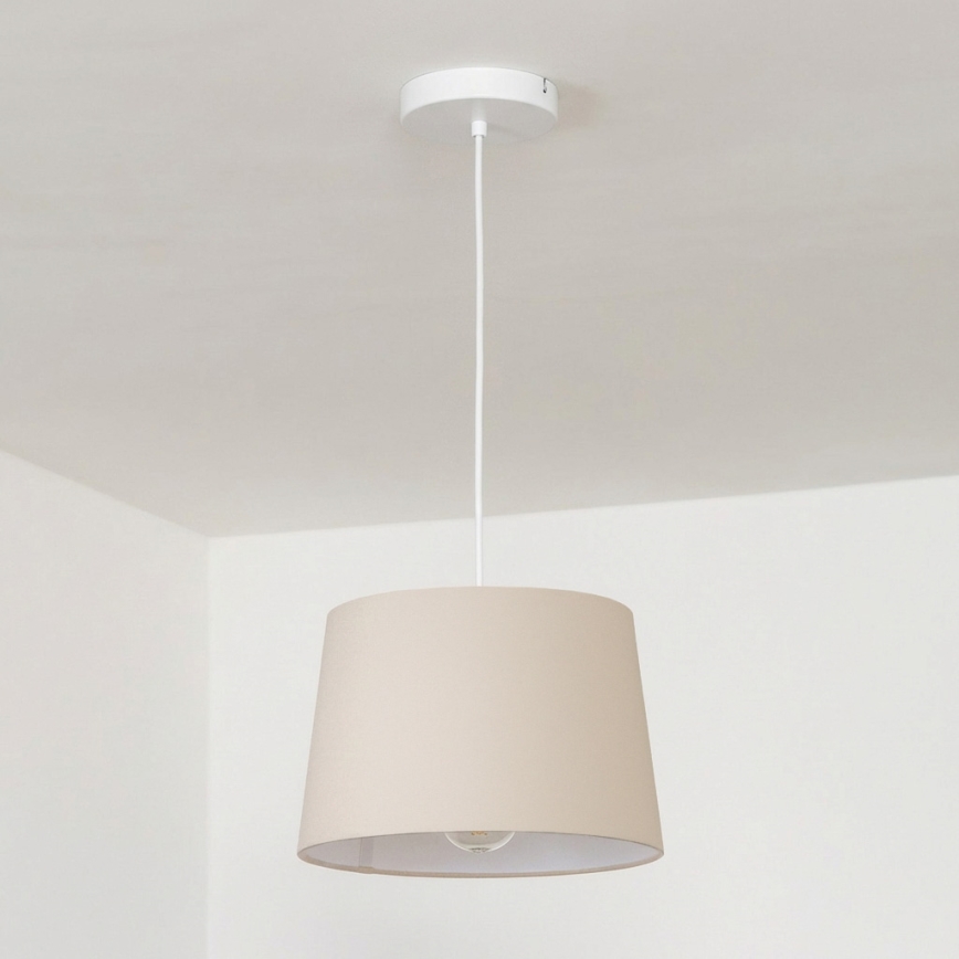 Brilagi - LED-pendellampa med sladd CERIA 1xE27/40W/230V Ø 30 cm beige