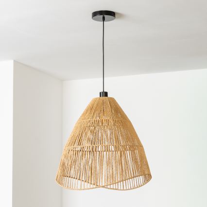 Brilagi - LED-pendellampa med vajer CERIA BOHO 1xE27/40W/230V Ø 70 cm brun