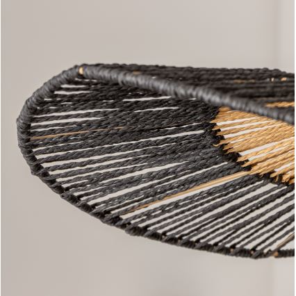 Brilagi - LED-pendellampa med vajer CERIA BOHO 1xE27/40W/230V Ø 80 cm svart/brun