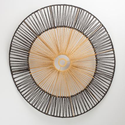 Brilagi - LED-pendellampa med vajer CERIA BOHO 1xE27/40W/230V Ø 80 cm svart/brun