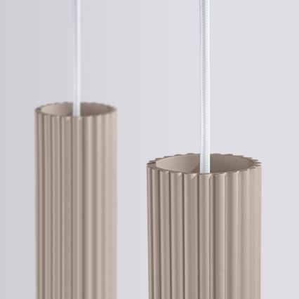 Brilagi - LED-pendellampa med vajer CRESTO 2xGU10/10W/230V taupe