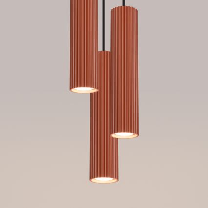 BRILAGI - LED pendellampa med vajer CRESTO 3xGU10/10W/230V orange