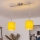 Brilagi - LED-pendellampa NUBILA 2xE27/60W/230V gul