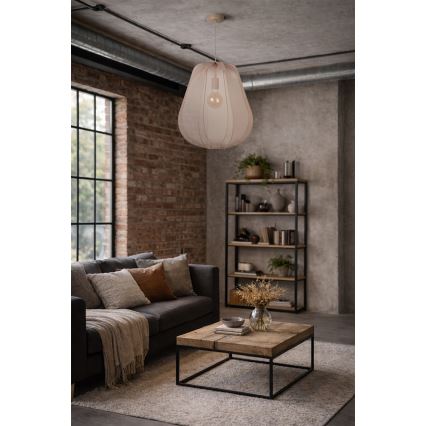 BRILAGI - LED-pendellampa på kabel ARVEN 1xE27/8W/230V Ø 37 cm beige