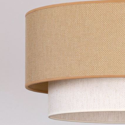 Brilagi - LED-pendellampa på kabel BOHO ECO 1xE27/10W/230V Ø 40 cm beige/krämvit