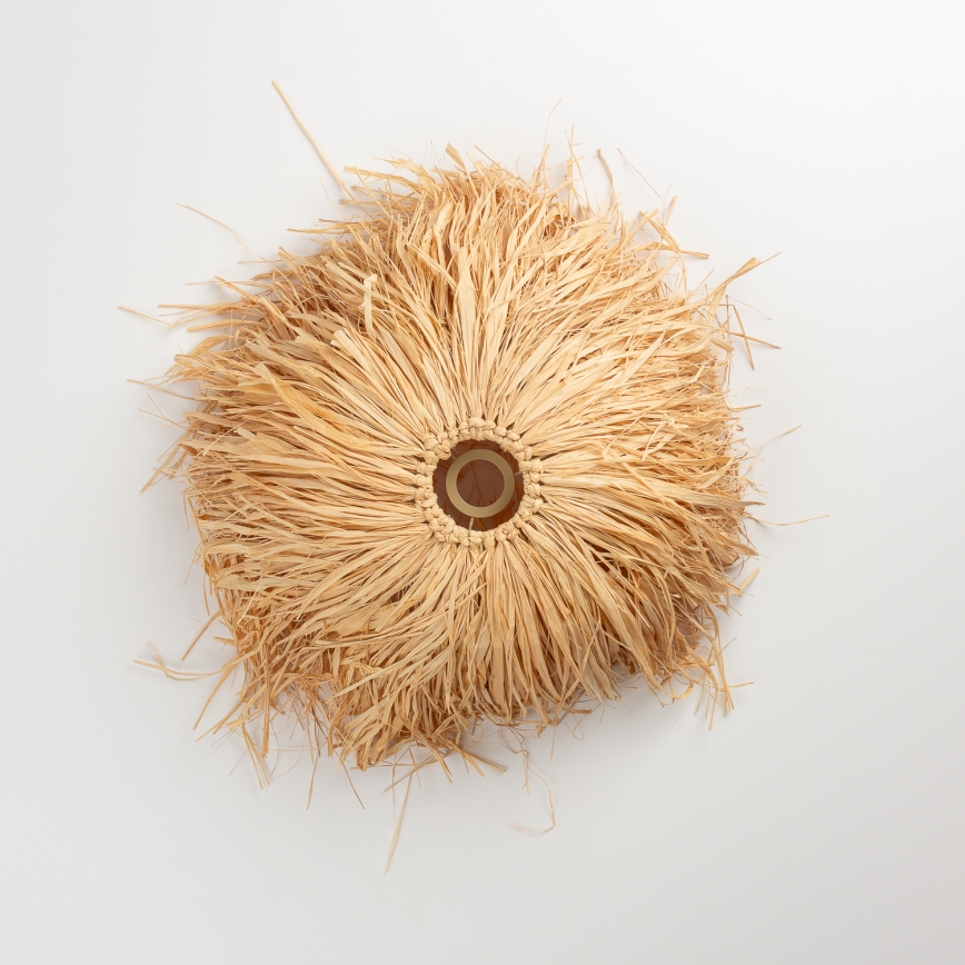 Brilagi - LED-pendellampa på kabel CERIA BOHO 1xE27/40W/230V Ø 40 cm, raffia