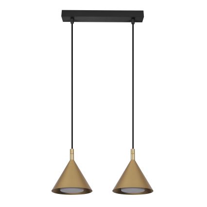 BRILAGI - LED Pendellampa på kabel CONE DOUBLE 2xGX53/15W/230V guld