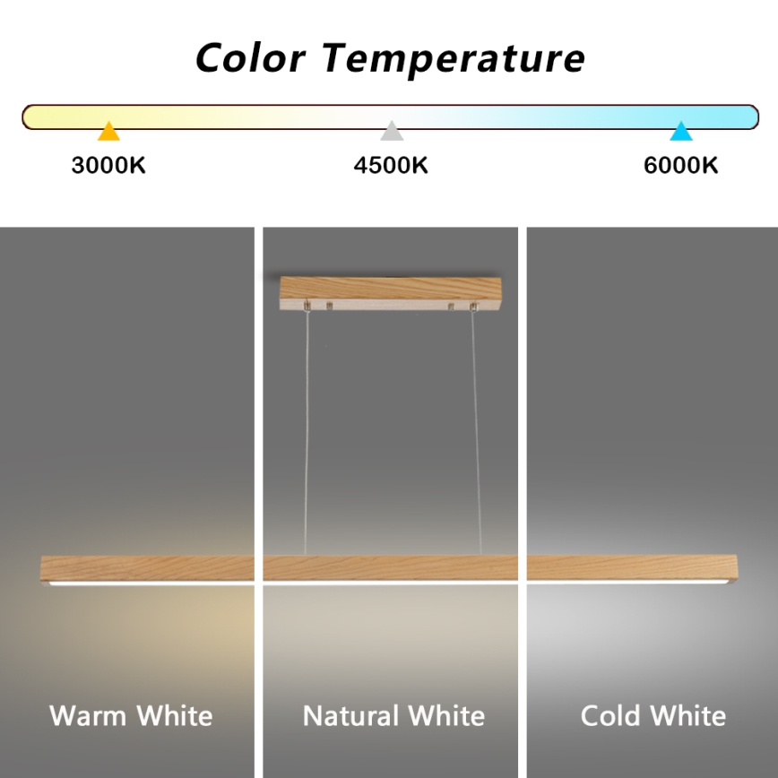 Brilagi - LED-pendellampa på kabel OAK LED/30W/230V 3000/4500/6000K ek