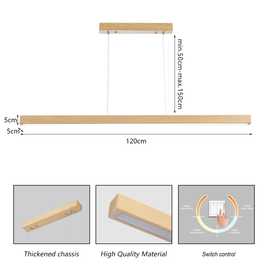 Brilagi - LED-pendellampa på kabel OAK LED/30W/230V 3000/4500/6000K ek