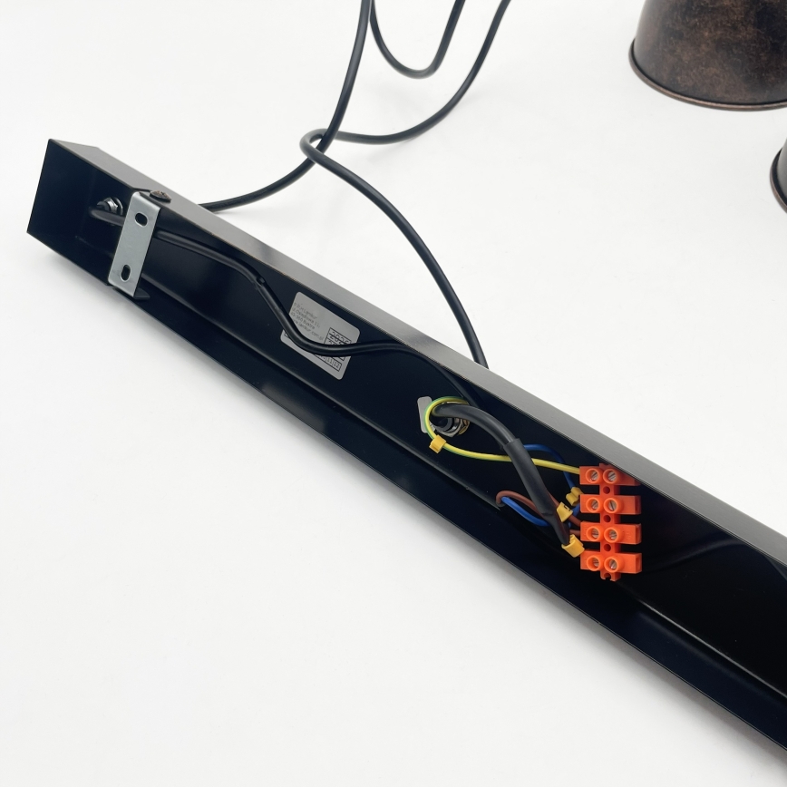 BRILAGI - LED-pendellampa på kabel RIDDY 3xE27/60W/230V koppar/patina