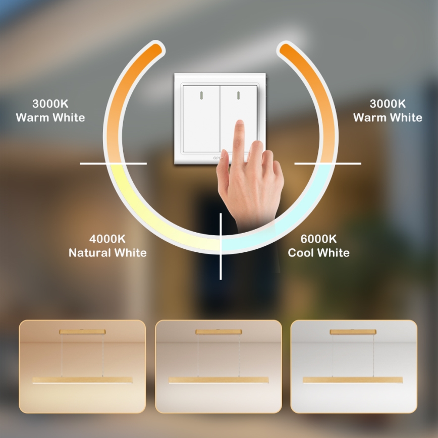 Brilagi - LED-pendellampa på kabel SLEEKLINE LED/40W/230V 3000/4500/6000K ekdekor