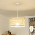 Brilagi - LED-pendellampa på sladd CERIA BOHO 1xE27/40W/230V Ø 40 cm bambu