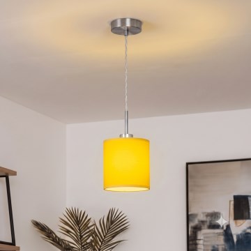 Brilagi - LED-pendellampa på sladd NUBILA 1xE27/60W/230V Ø 14 cm gul