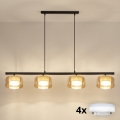 Brilagi - LED Pendellampa på vajer AURA LUX 4xGX53/30W/230V svart/guld