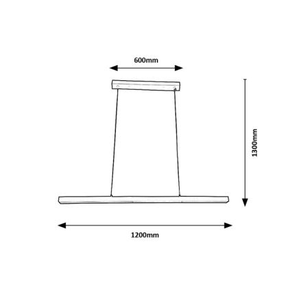 Brilagi - LED-pendellampa på vajer AXIS LED/30W/230V 120 cm vit