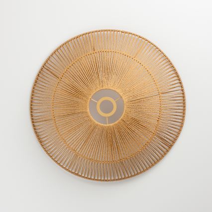 Brilagi - LED-pendellampa på vajer CERIA BOHO 1xE27/40W/230V Ø 50 cm brun