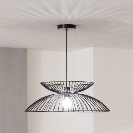Brilagi - LED-pendellampa på vajer CERIA WIRE 1xE27/40W/230V Ø 60 cm svart