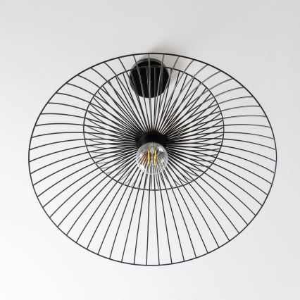 Brilagi - LED-pendellampa på vajer CERIA WIRE 1xE27/40W/230V Ø 60 cm svart