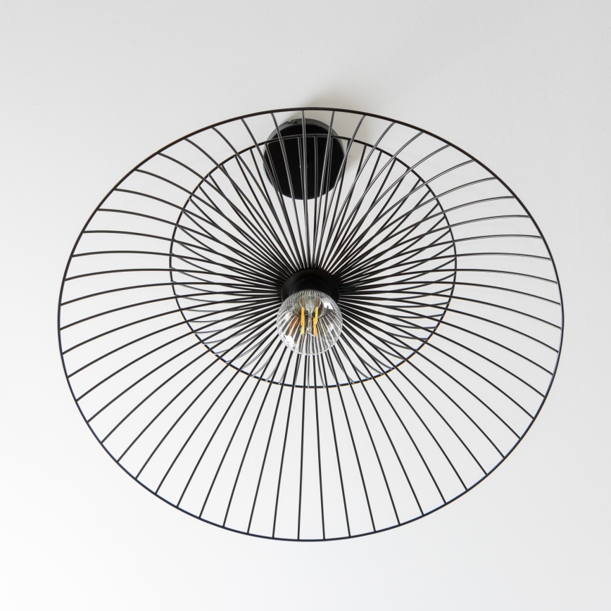 Brilagi - LED-pendellampa på vajer CERIA WIRE 1xE27/40W/230V Ø 60 cm svart