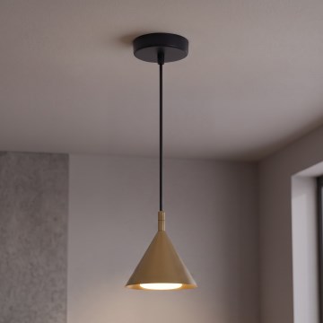 BRILAGI - LED Pendellampa på vajer CONE SINGLE 1xGX53/15W/230V guldfärgad