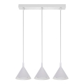 BRILAGI - LED Pendellampa på vajer CONE TRIPLE 3xGX53/15W/230V vit