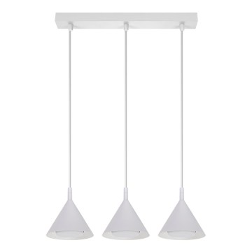 BRILAGI - LED Pendellampa på vajer CONE TRIPLE 3xGX53/15W/230V vit