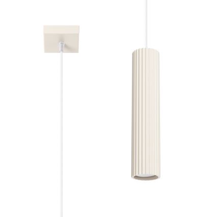 Brilagi - LED-pendellampa på vajer CRESTO 1xGU10/10W/230V krämfärgad