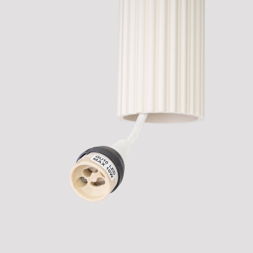 Brilagi - LED-pendellampa på vajer CRESTO 1xGU10/10W/230V krämfärgad